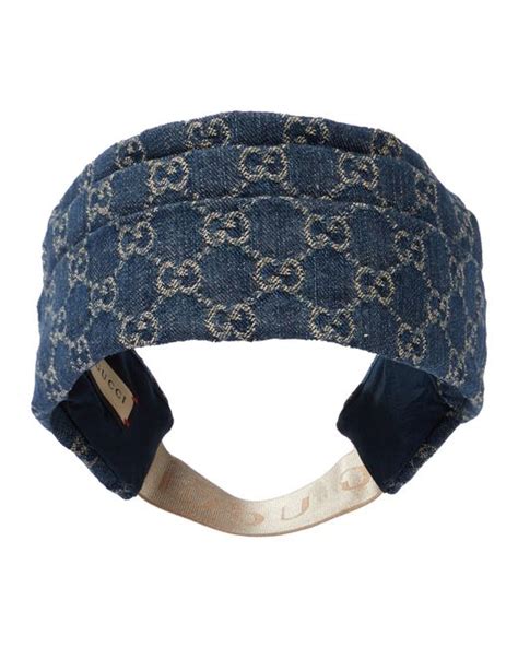 gucci headband for hat|Gucci denim headband.